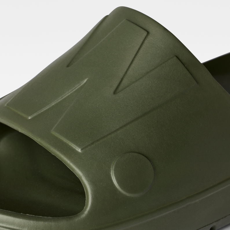 g-star-d-staq-tonal-slides-green-detail