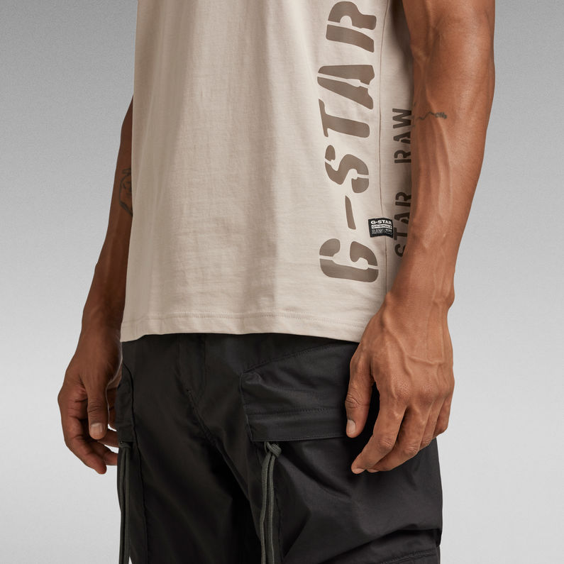 G-STAR® T-Shirt Side Stencil Violet