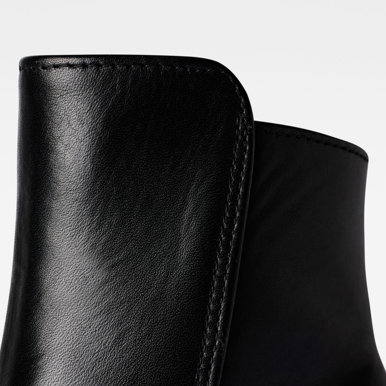 G-Star RAW® Tacoma II Leather Zip Stiefel Schwarz detail