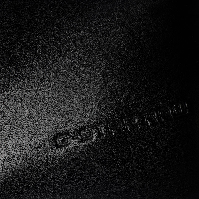 G-Star RAW® Tacoma II Leather Zip Stiefel Schwarz fabric shot