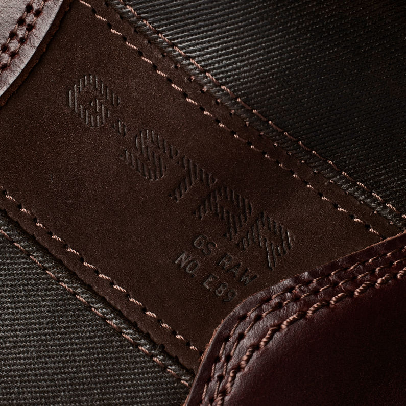 G-STAR® Morry Mid Nubuck Nylon Boots Red fabric shot