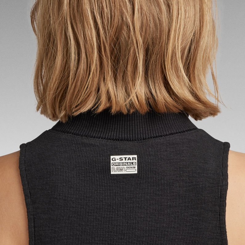 G-STAR® Cycling Ultra Slim Zip Top Schwarz