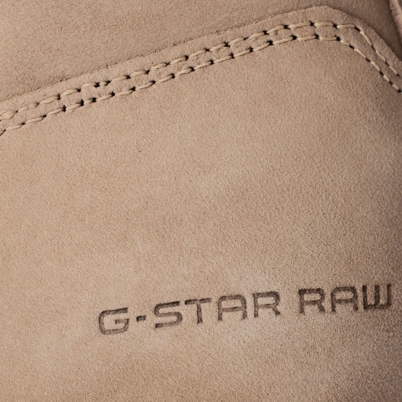 G-Star RAW® Bottines Kafey High Lace Nubuck Brun fabric shot