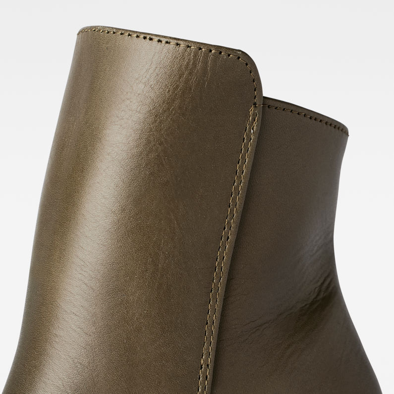 G-Star RAW® Tacoma II Leather Zip Stiefel Grün detail