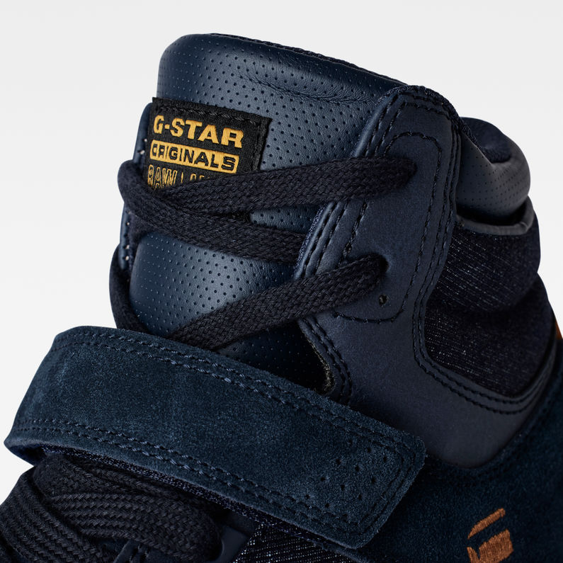 G-Star RAW® Attacc Mid Denim Sneakers Dark blue detail