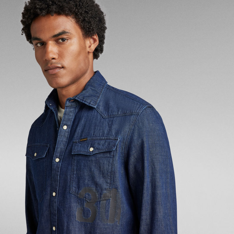 G-STAR® 3301 Slim Hemd Dunkelblau