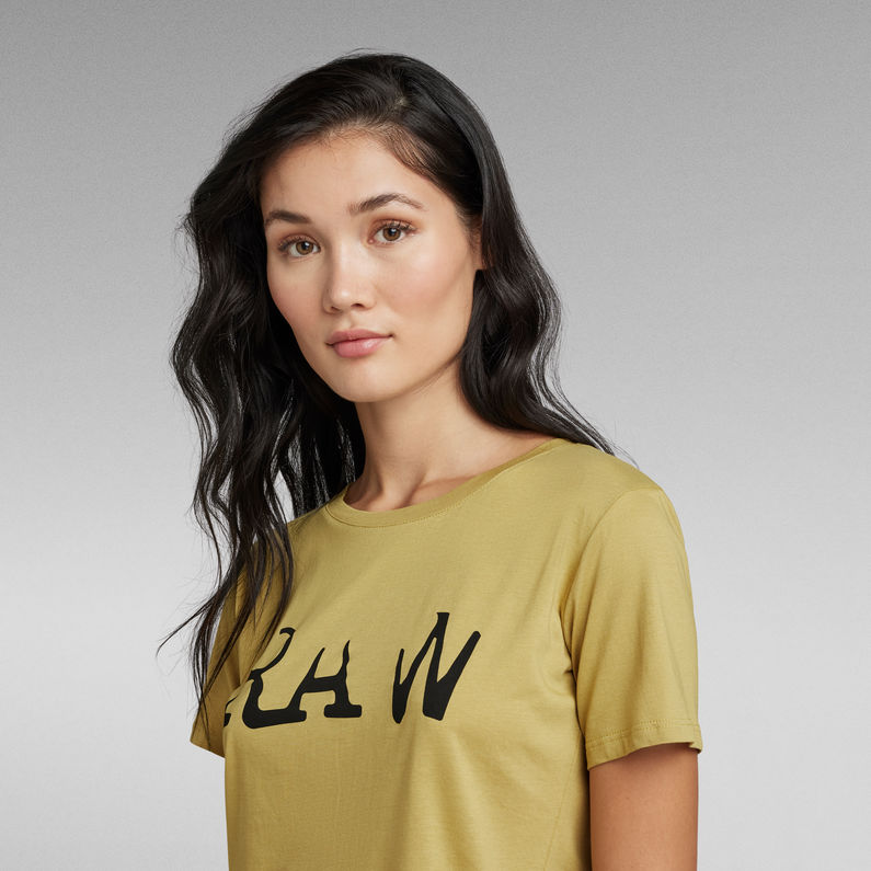 G-Star RAW® Raw Optic Slim T-Shirt Geel