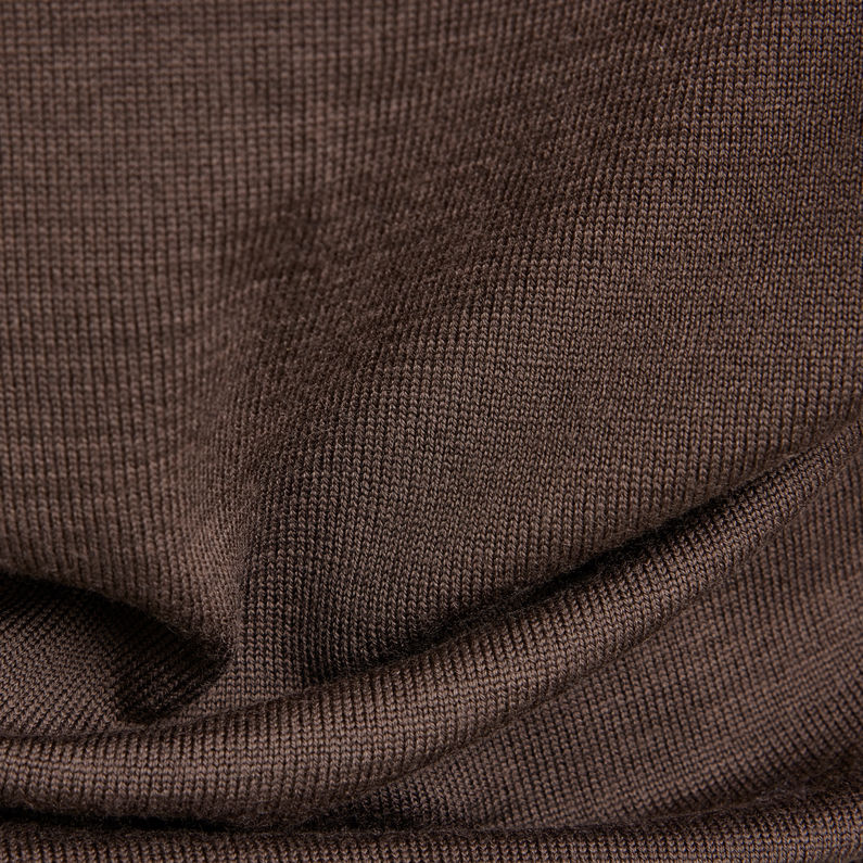 G-STAR® Premium Core Mock Turtle Knitted Pullover Braun