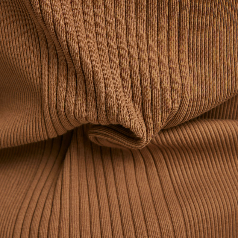 G-STAR® Engineered Rib Tank Top Brown