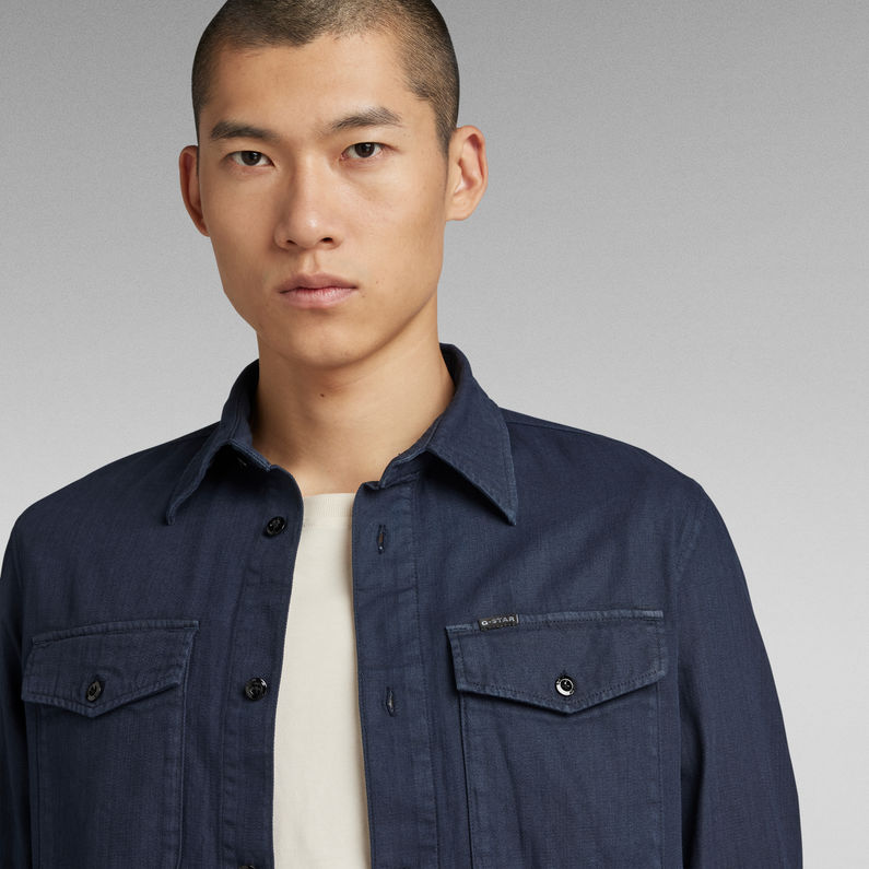 G-Star RAW® Camisa Marine Slim Azul oscuro