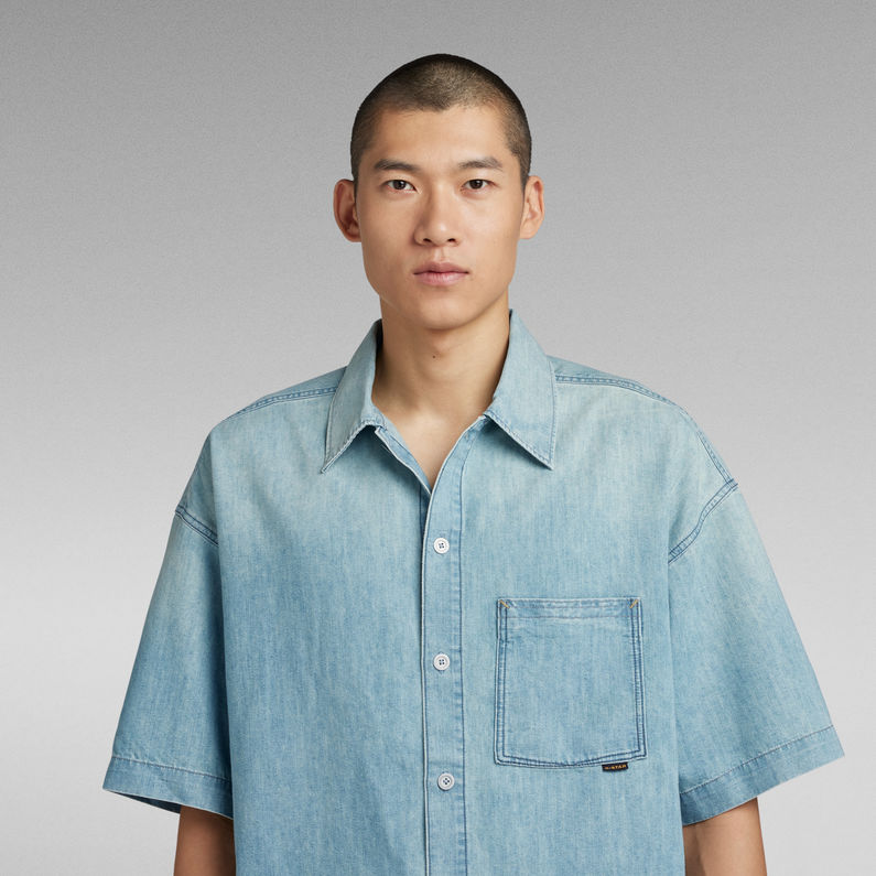 G-STAR® Chemise Boxy Fit Bleu clair