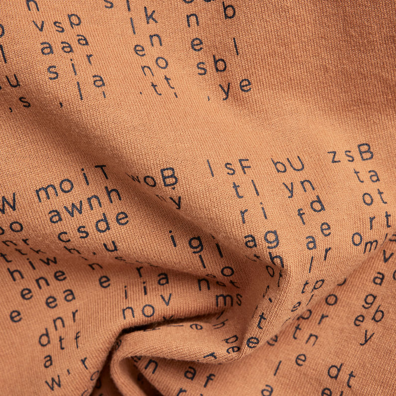 G-STAR® Back Graphic Text T-Shirt Braun
