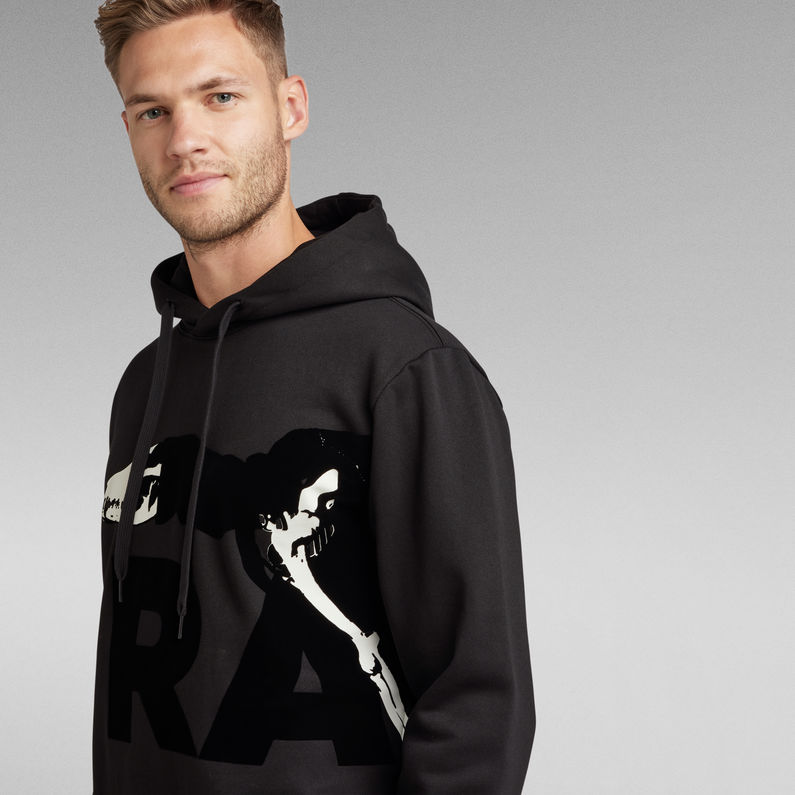 G-STAR® Hound Skeleton Graphic Hoodie Black