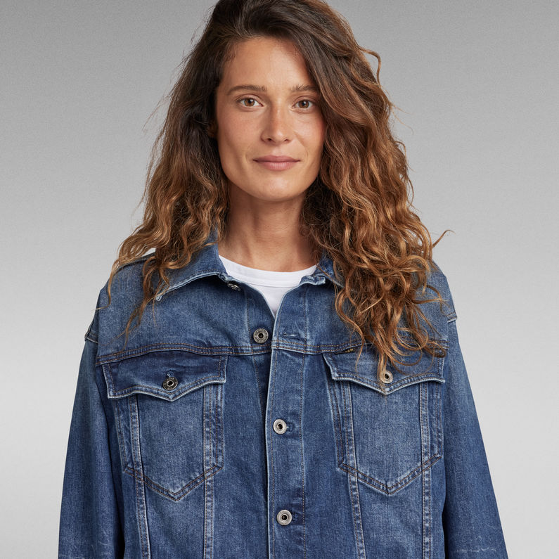 G-STAR® Oversized Denim Jack Midden blauw