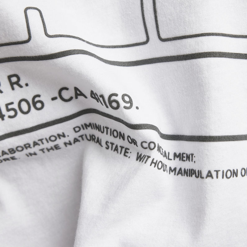 G-Star RAW® Back Graphic Text T-Shirt White
