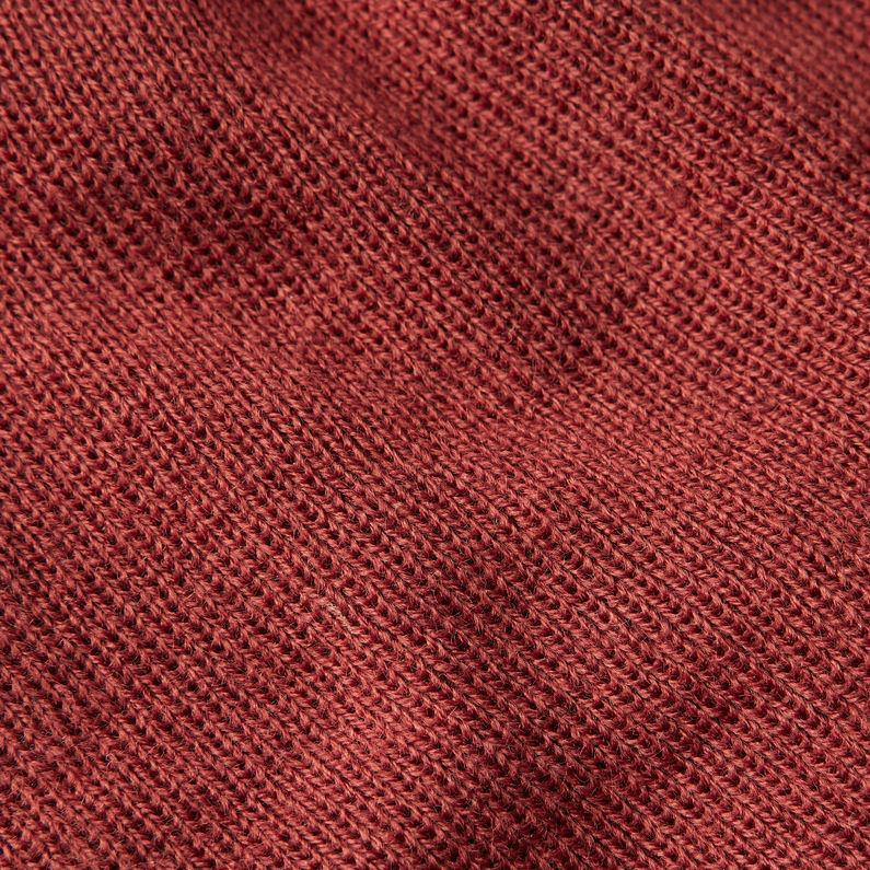 G-Star RAW® Effo Long Beanie Red fabric shot