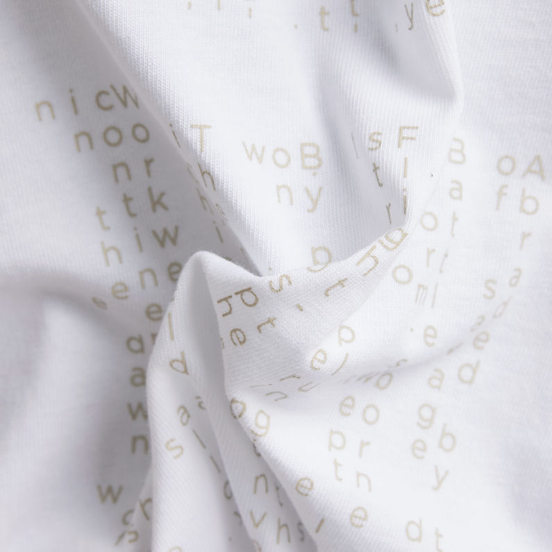 G-Star RAW® Back Graphic Text T-Shirt Weiß