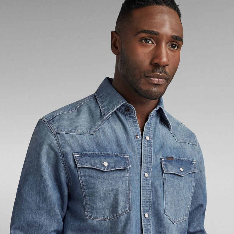 G-STAR® Camisa 3301 Regular Denim Azul intermedio