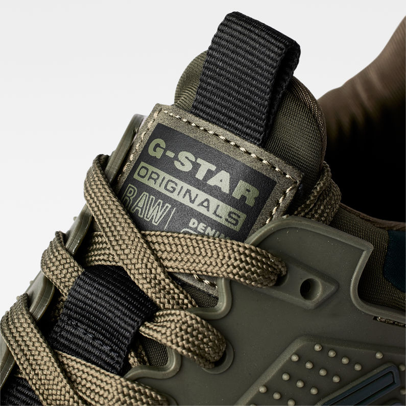 G-Star RAW® Theq Run Logo TPU Sneakers Green detail