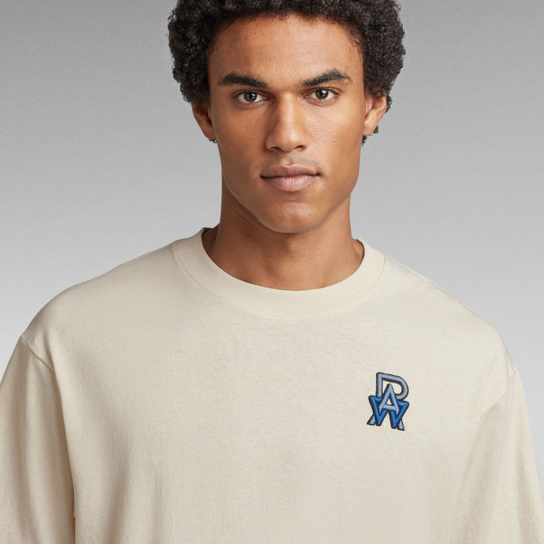 G-STAR® T-Shirt Embro Raw Boxy Blanc