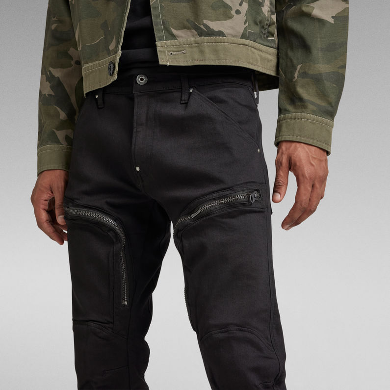 G-Star RAW® Air Defence Zip Skinny Jeans Zwart