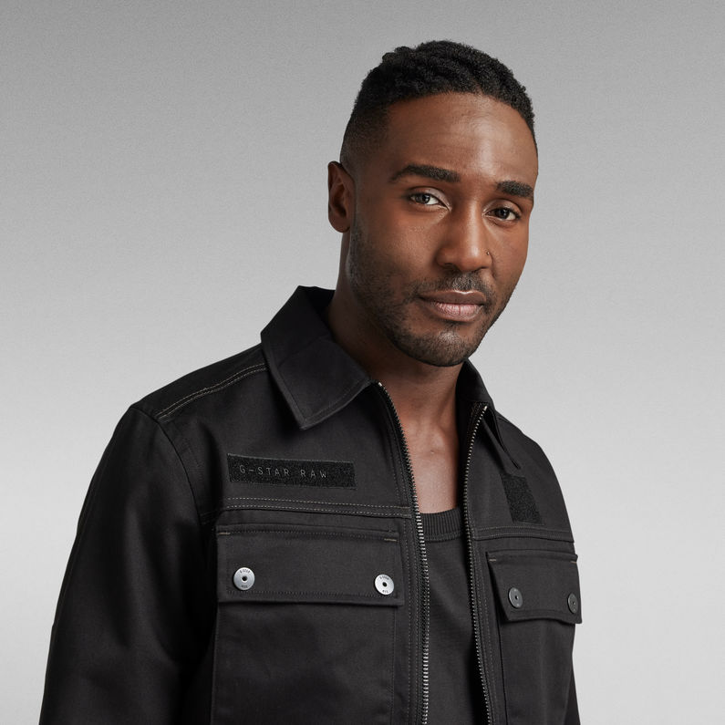 G-STAR® 4 Pocket Zip Jacke Schwarz