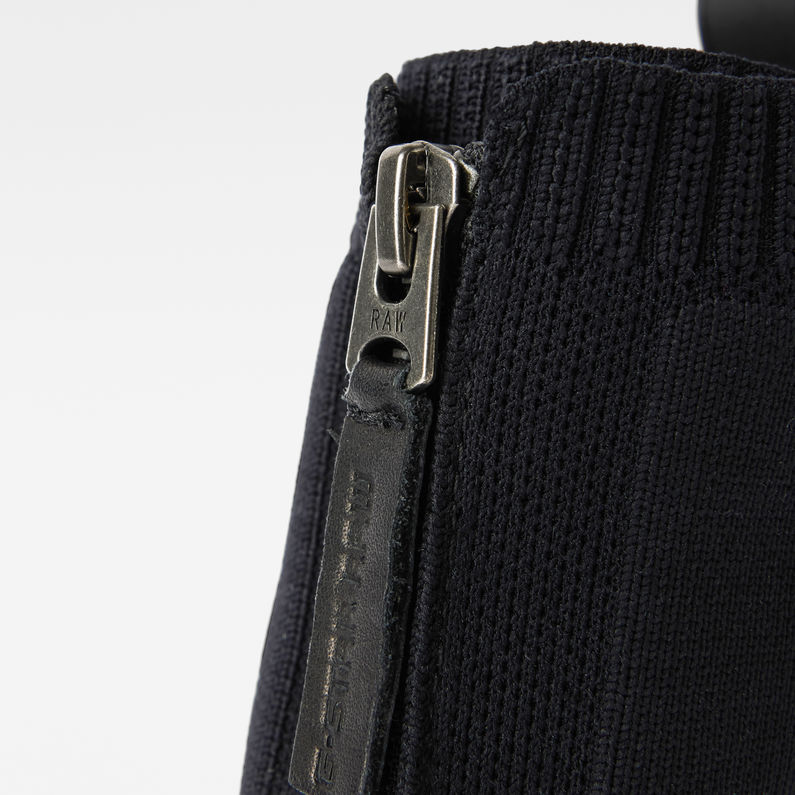 G-Star RAW® Mysid Mid Knit Zip Stiefel Schwarz detail
