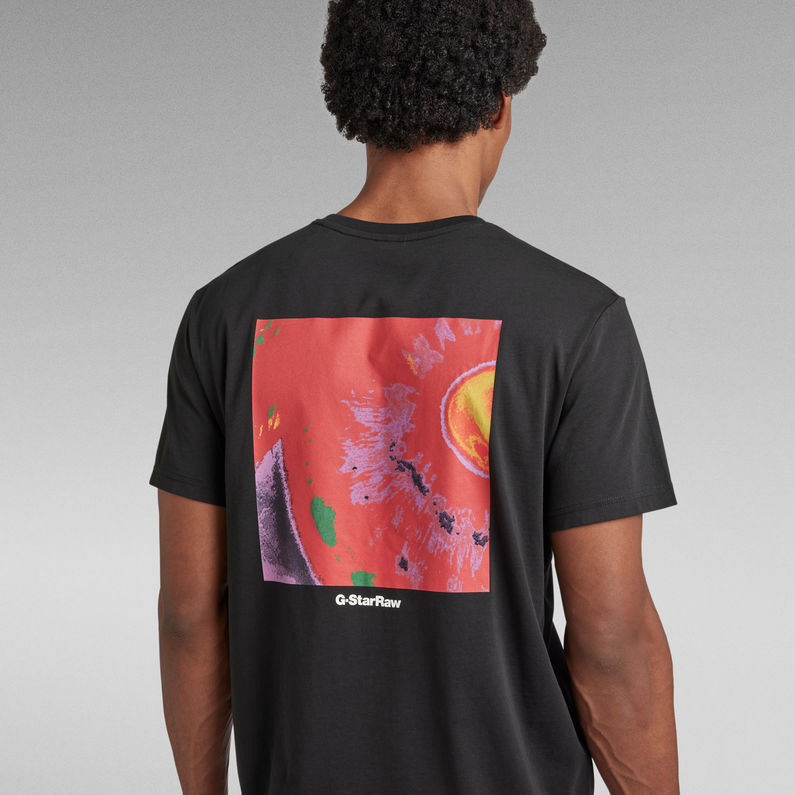 G-STAR® Back Photo Print T-Shirt Schwarz