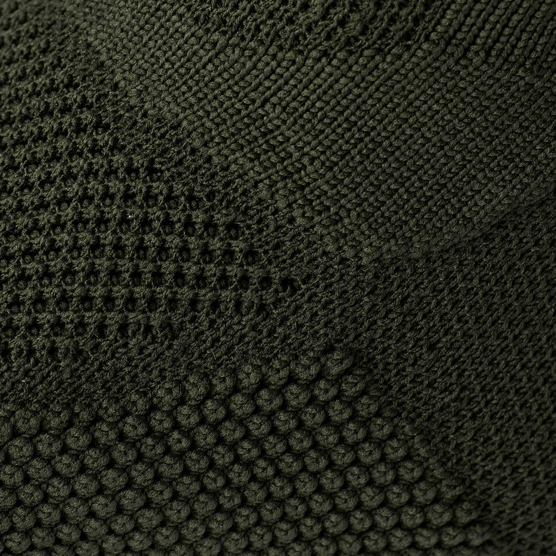 G-STAR® Mysid Mid Knit Zip Stiefel Grün fabric shot