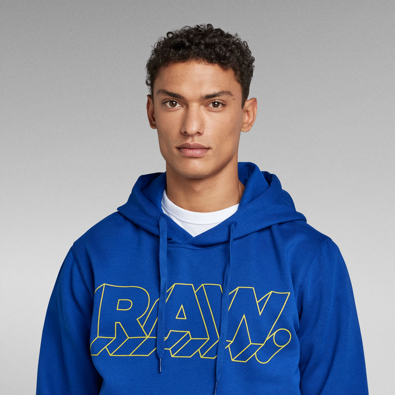 G-Star RAW® RAW 3D Hooded Sweater Medium blue