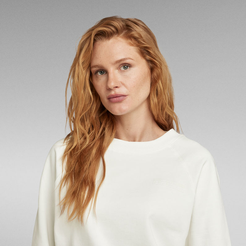 G-STAR® Raglan Relaxed Sweatshirt Weiß