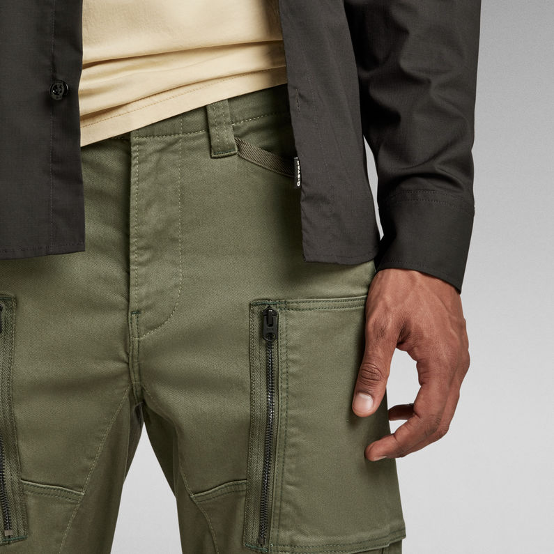 G-Star RAW® Pantalón Zip Pocket 3D Skinny Cargo Verde