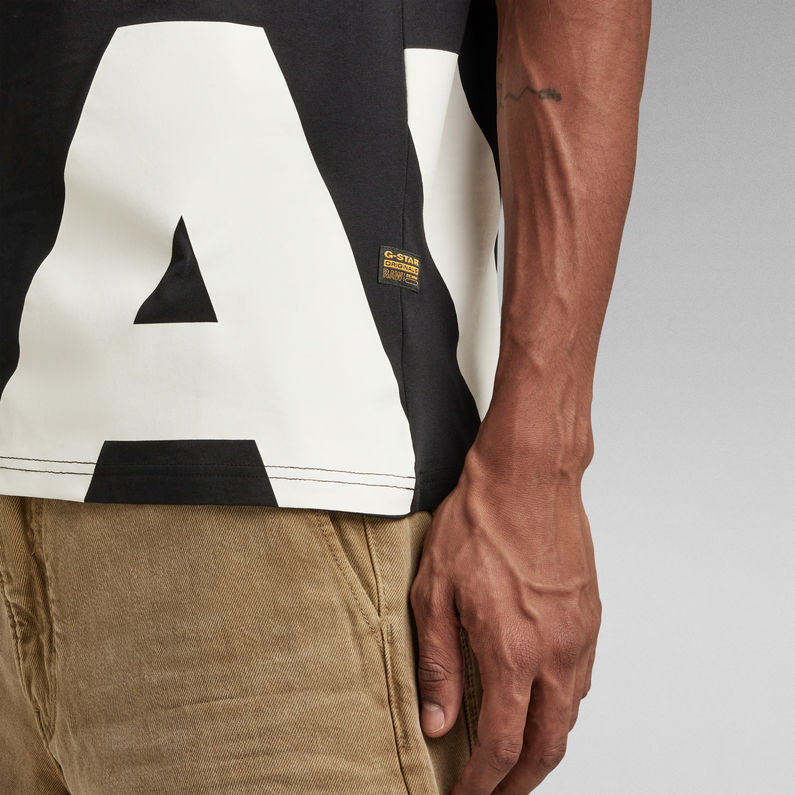 G-STAR® Scaled Up Raw. T-Shirt Zwart