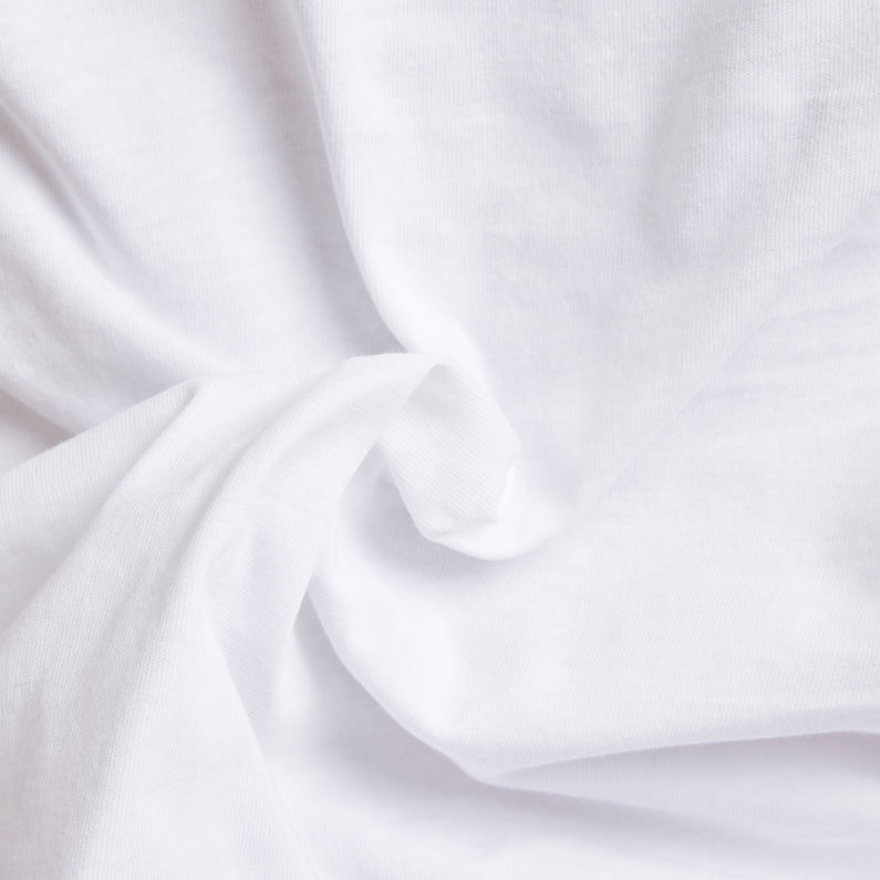 G-STAR® T-Shirt Chest Graphic Slim Blanc