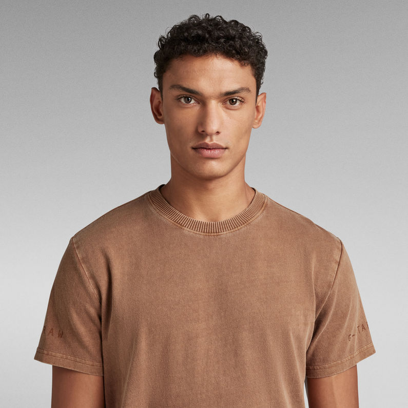G-STAR® Pigment Dye T-Shirt Brown
