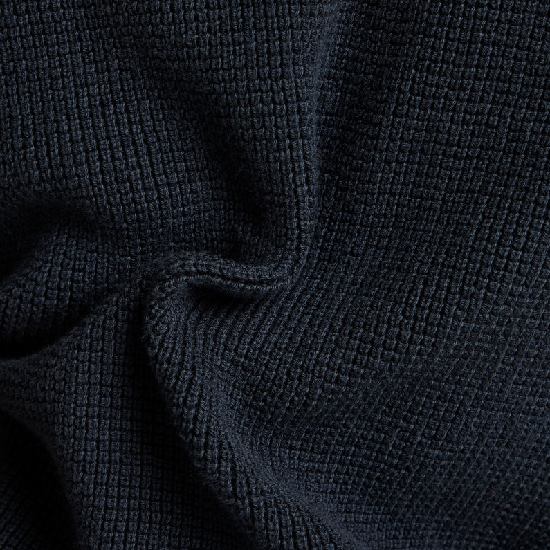 G-STAR® Dast Shearling Zip Thru Knit Dark blue