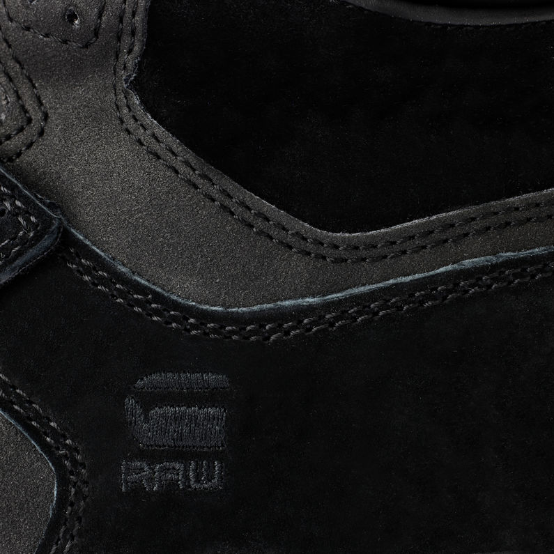 G-Star RAW® Attacc Mid Tonal Sneakers Black fabric shot