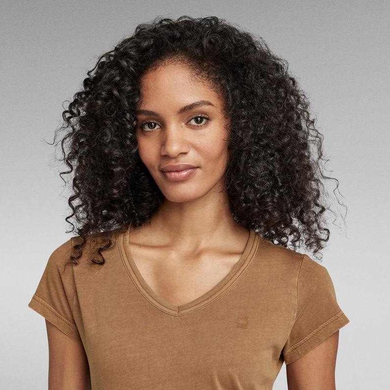 G-STAR® Haut Eyben Slim V-Neck Brun