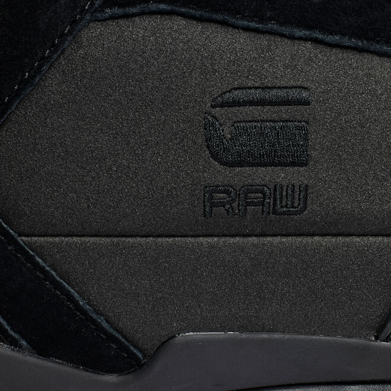 G-Star RAW® Attacc Mid Tonal Blocked Sneaker Schwarz fabric shot