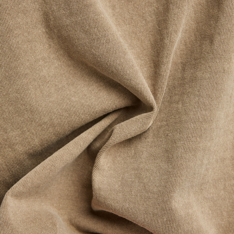 G-STAR® Haut Overdyed Deep V-Neck Loose Brun