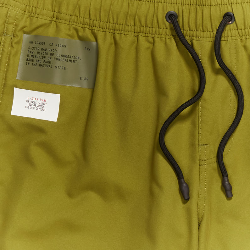 G-STAR® Dirik Solid Artwork Swim Shorts Green fabric shot