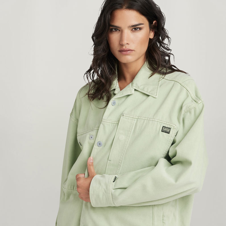 G-Star RAW® Oversized Loose Overshirt Grün
