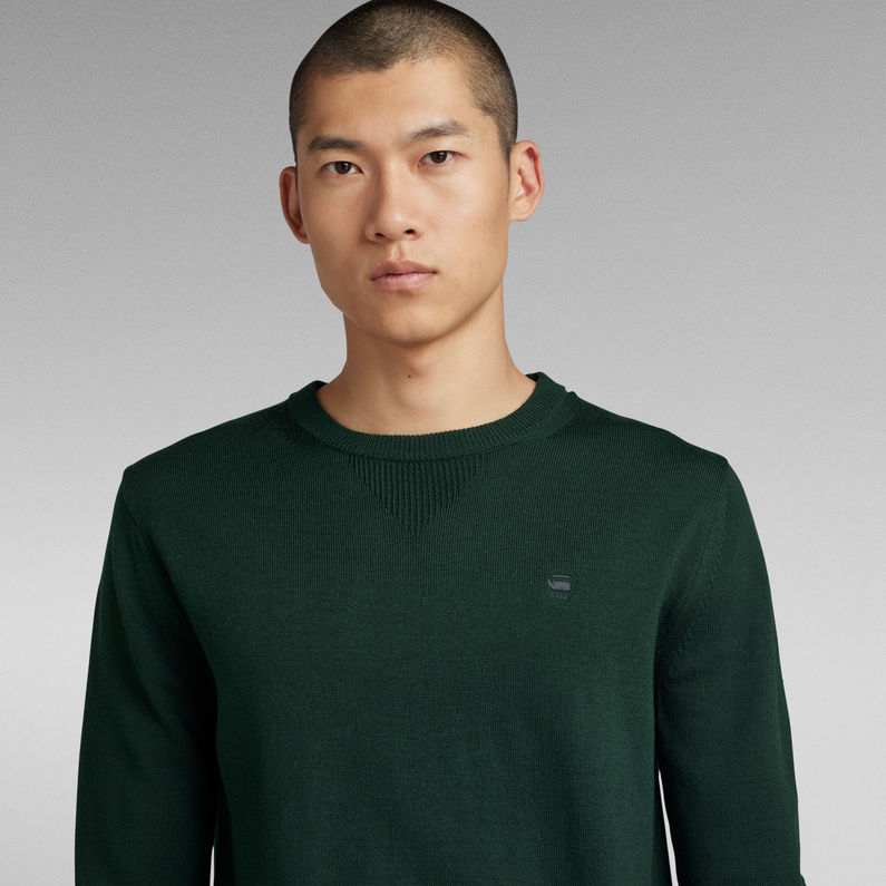 g-star-premium-basic-knitted-sweater-green