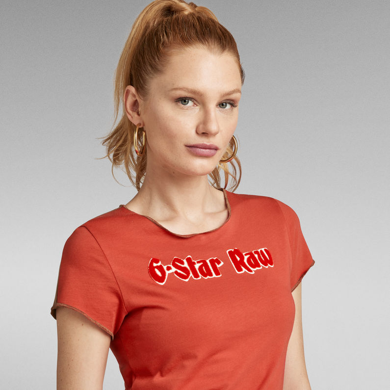 G-Star RAW® Camiseta Y2K Slim Artwork Rojo