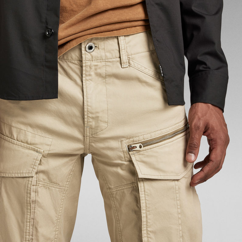 G-Star RAW® Pantalon Rovic Zip 3D Regular Tapered Beige