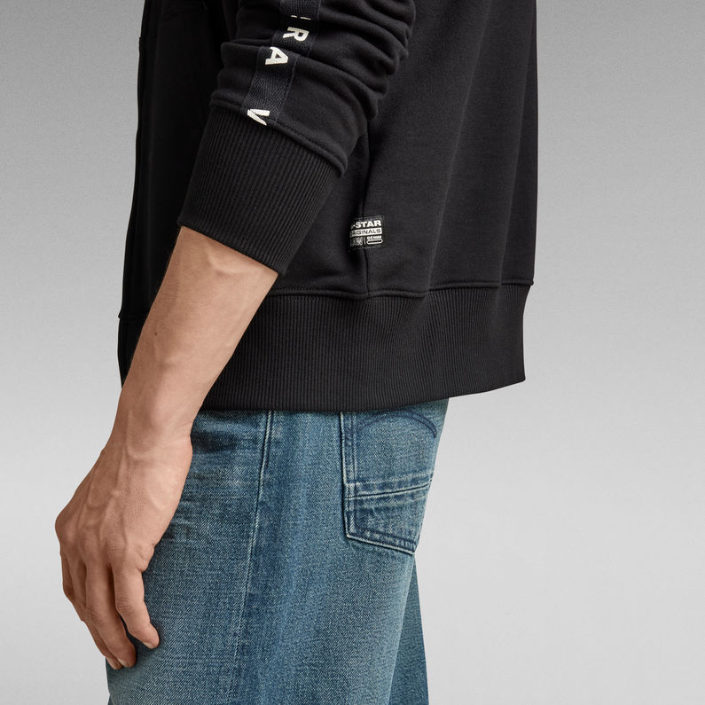 G-STAR® Tape Zip Hoodie Schwarz