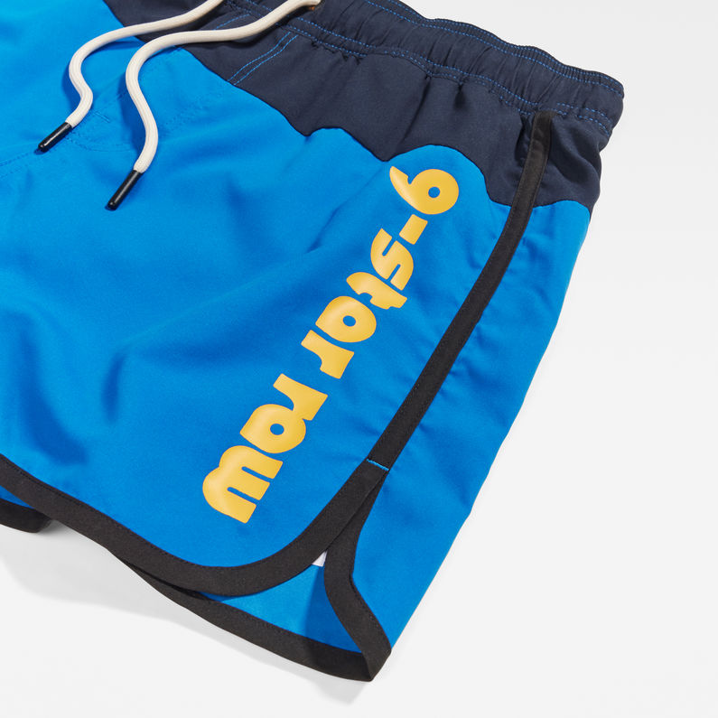 G-STAR® Carnic Graphic Swim Shorts Dark blue detail shot