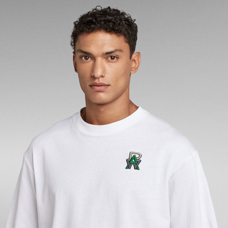 G-STAR® Oversized Boxy T-Shirt Embro RAW White