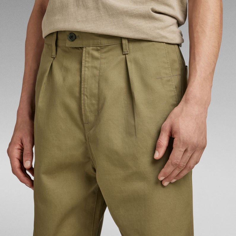 G-STAR® Pleated Relaxed Chino Grün