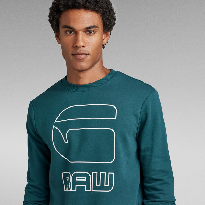 Graphic GRAW Sweater | Green | G-Star RAW® ZA